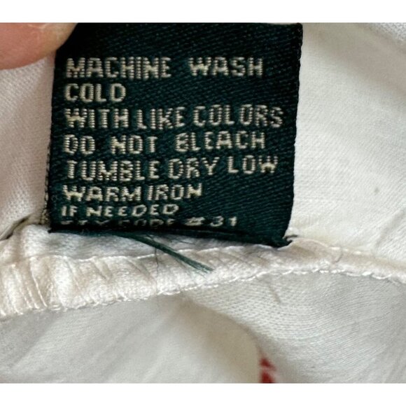 Meadow Rhodes Daisyella Fit And Flare- Off White And Maroon Cotton Dobby Dress s - Picture 8 of 10